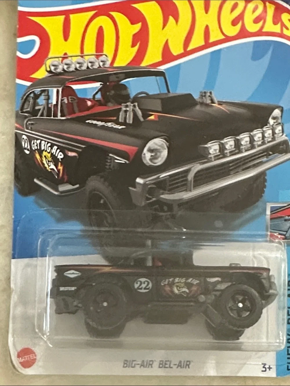 Hot Wheels Big-Air Bel-Air Kids Toy Car - Black